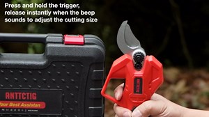 Upgraded Electric Pruning Shears, Big 2.56'' Cutting Diameter Cordless Pruner for Gardening with Dual 2.0AH Batteries & Extra Replacement Blades, Branch Cutter for Tree & Flower Trimming