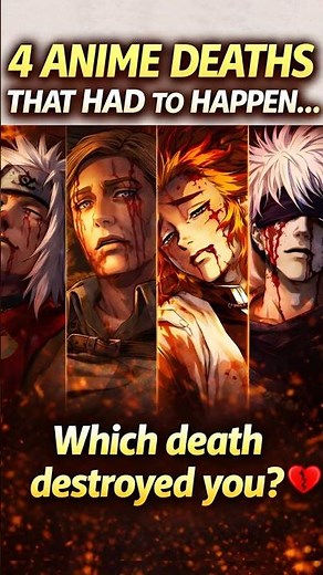 4 Anime Deaths That HAD To Happen… The Last One Broke the Internet 💔