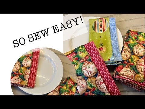 SO SEW Easy cloth napkins! Make some today