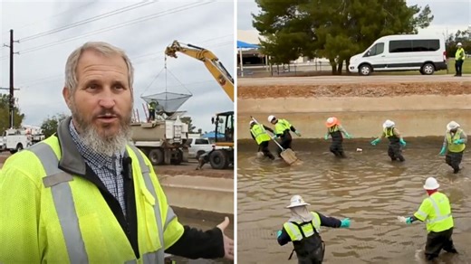 Fish herding 1 of many SRP canal maintenance strategies