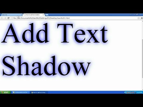How to Add CSS3 Text Shadow Effect in CSS Html Website