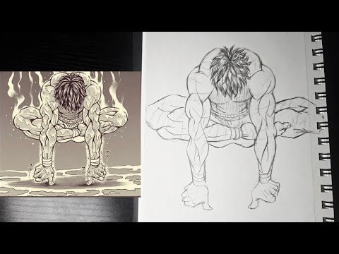 How to Draw Anime Characters in Dynamic Poses | Baki Hanma