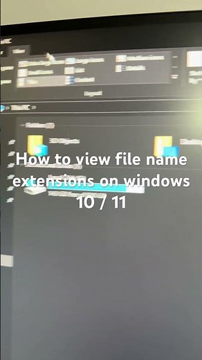 How to view file name extensions on windows 10 / 11