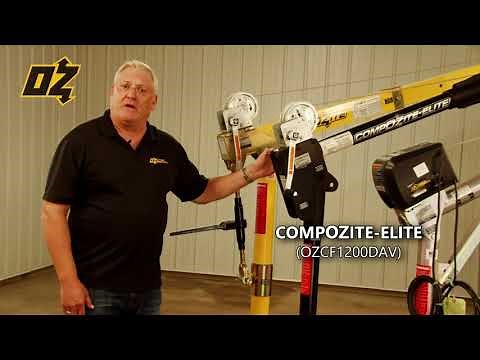 Davit Crane Comparison (CompOZite™, CompOZite™ Elite & Steel) by OZ Lifting Products