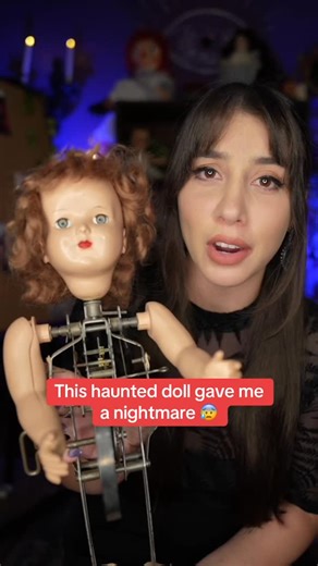 Kelsi Davies on Instagram: "What vibes do you get from this haunted doll?! 👻😰 #paranormal #haunteddoll #ghost"