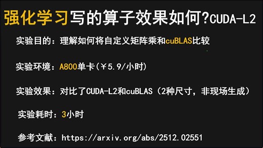 [9] 跑CUDA-L2测试和cuBLAS相比效果如何？【每周一个宝藏实验】