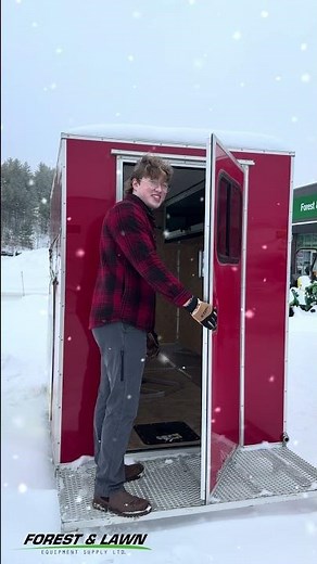 🔥 LAST ONE LEFT! 5x8 Mission Trailers Ice Shack Walkthrough | Built for Northern Winters