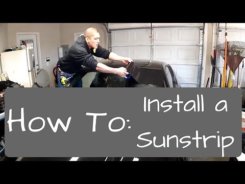 Window Tinting: How to install a sunstrip