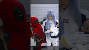 Soda pop with all the cosplay ladies #deadpool #anime #cosplay