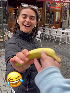 725K views · 10K reactions | Giving Banana To Cute Girls! 藍 | No One Cares Videos | Facebook