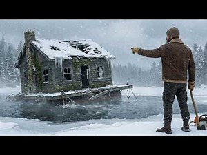 Winter Log Cabin Restoration by the Lake | Full Step-by-Step Rebuild Process