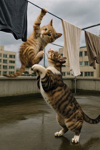 Rooftop Rescue: When Heights Can't Stop a Mother's Love