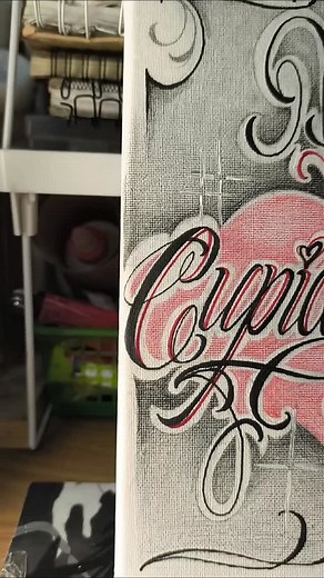 ❤️ Cupido falló ❤️ #reelvideo #letterart #letteringtatto #lettering | Paola GaEsp