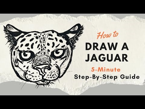 Draw a Wild Jaguar Head - Simple Fineliner Drawing for Beginners