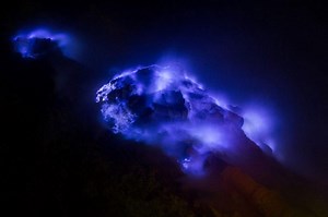 This Erupting Volcano’s Lava Appears Blue, And Science Knows Why