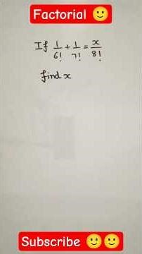 Factorial|factorials|factorial math|how to solve a factorial #shortsfeed #shorts #factorials #viral