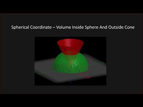 Spherical Coordinates - Volume Inside Sphere Outside Cone (TRIPLE INTEGRALS)