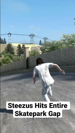 Steezus Hits Entire Skatepark Gap #skate3 #jesus #skateboarding