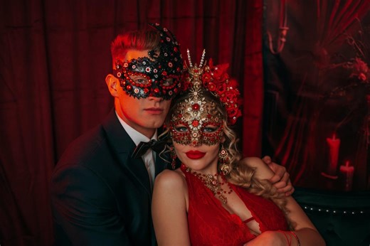 Red Dragon Empress Masquerade Mask - Etsy