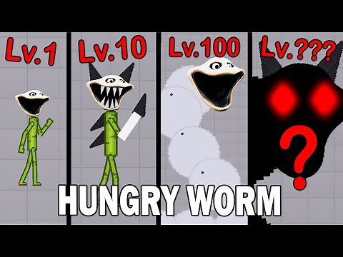 NEW Evolution Of ROBLOX HUNGRY WORM - People Playground