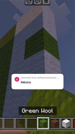 Comment the country flag emoji you are from Part 12: Mexico #minecraft #flag #mexicanflag