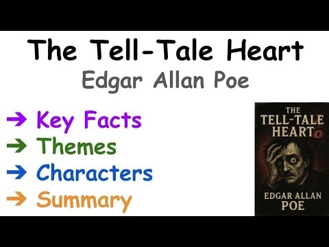 The Tell-Tale Heart By Edgar Allan Poe Summary in Hindi/Urdu/ English/ Themes//Tell Tale Heart story