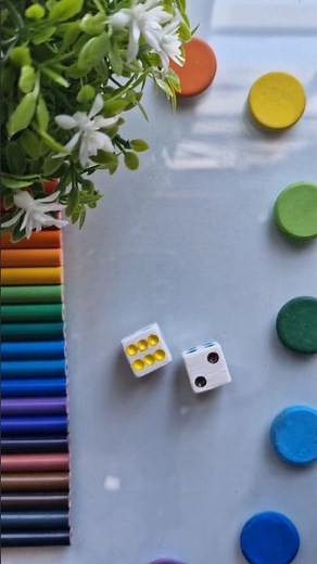 Random Color Challenge 🎨 Dice Picks Today's Colors! #asmr #oddlysatisfying #rollthecolors #shorts