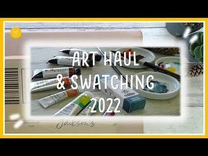 ⭐UNBOXING Jackson's Art Supplies | HAUL and swatching 2022⭐