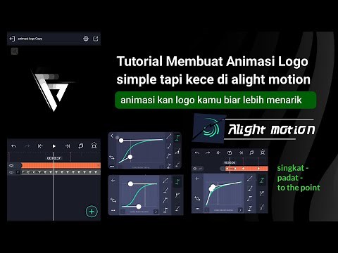 tutorial membuat animasi logo simple di alight motion - belajar alight motion