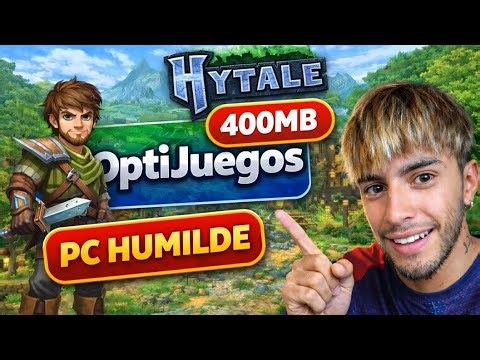 Cómo DESCARGAR Hytale OptiJuegos en PC HUMILDE (FÁCIL y RÁPIDO)