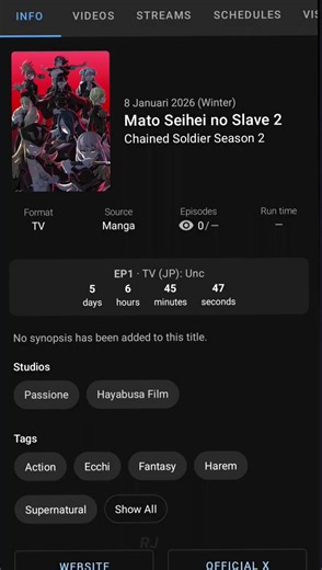 Mato Seihei no Slave: Rekomendasi Anime Menarik