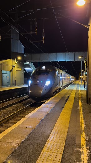 A sparky class 802 departs Lockerbie #Tpe #pantograph #class802 #lockerbie #transpennineexpressnova2train