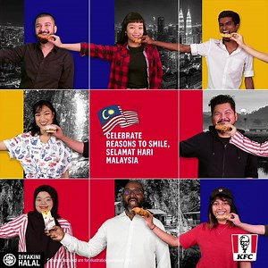 There are more reasons to smile together-gether. Selamat Hari Malaysia. | KFC