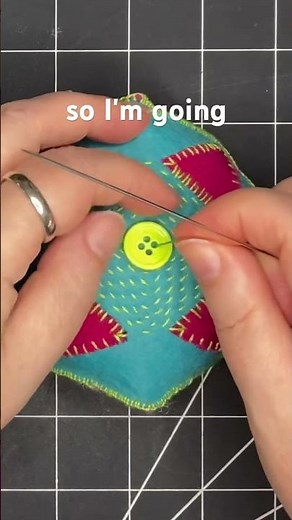 How to Sew a Button on a Pin Cushion | Is Your Needle too Short? #sewingtips