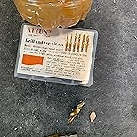 aiyun Countersink Drill Bit Set, 5 Pack Counter Sinker Drill Bit Set with 1/4" Hex Shank and Allen Wrench, Tapered Drill Bits for Wood