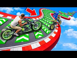 SONIC AND FRANKLIN TRIED THE CURVY SPEED BOOSTER ROAD PARKOUR CHALLENGE GTA 5
