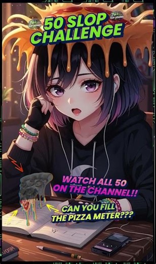 CAN YOU HANDLE THE 50 SLOP CHALLENGE? #aislop #brainrot #pizzaslops #aigenerated