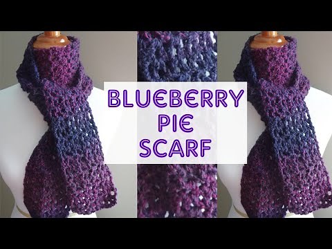 How to Crochet the Blueberry Pie Scarf