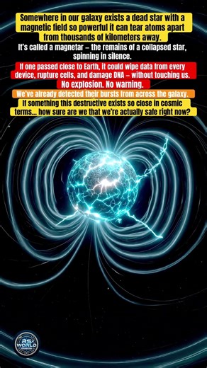 One of these near Earth would end everything 😱 #Magnetar #SpaceDanger #UniverseMystery