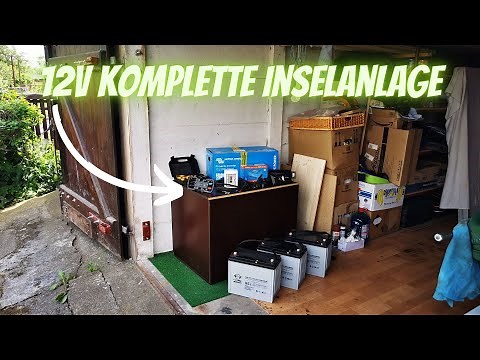 #Victron Komplette 12 Volt Inselanlage Aufbauen mit Laderegler 3 Akkus #Wechselrichter MPPT Solar 🤗👍