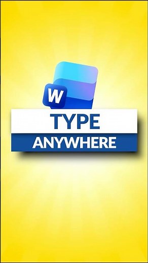How To Type Anyway in Microsoft Word