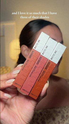 #AD Maybelline Superstay Matte Ink Lipstick Review❤️ | Wear Test + Shades