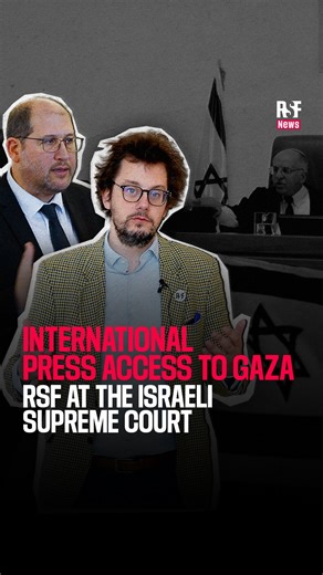 Reporters sans frontières on Instagram: "At Israeli Supreme Court hearing RSF condemns the ongoing ban on international journalists’ access to Gaza which violates international law on Monday 26January. At the hearing, we defended the public’s right to information in the amicus brief we submitted to the court, while Michael Sfard, the lawyer representing RSF, equally warned the judges of the risk of this situation setting a precedent for other conflicts. He also argued that zoning to allow acces