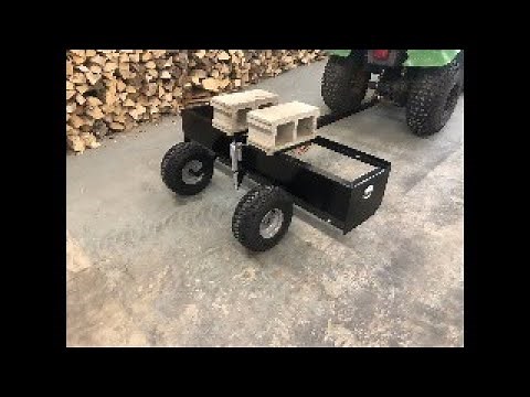 Testing the 60” Box Blade with a John Deere Gator