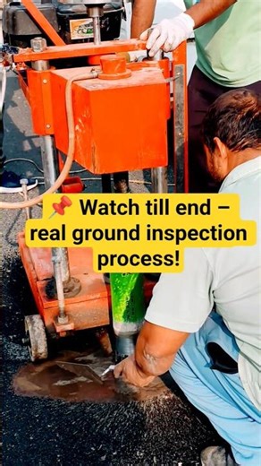 Asphalt Core Cutting Process | Road Quality Test | Real Engineering Work