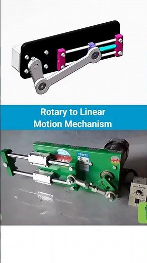 Rotary to Linear Motion Mechanism 📌 #3ddesign #mechanism #mechanical
