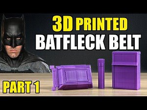 3d Printed Batfleck Utility Belt: Part 1- Overview