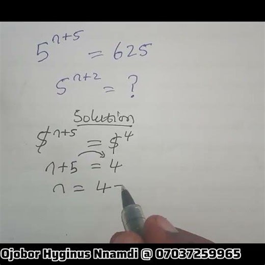 Make a common base to solve