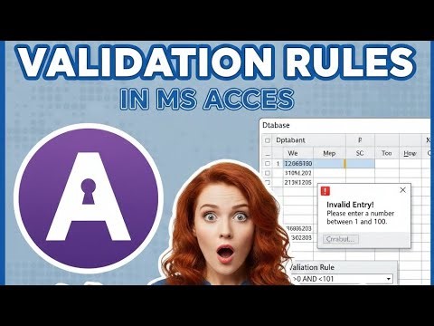 HOW TO ADD VALIDATION RULES IN MS ACCES. PREVENT INVALID DATA. 2026. NEW.