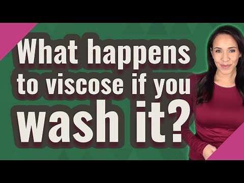 What happens to viscose if you wash it?
